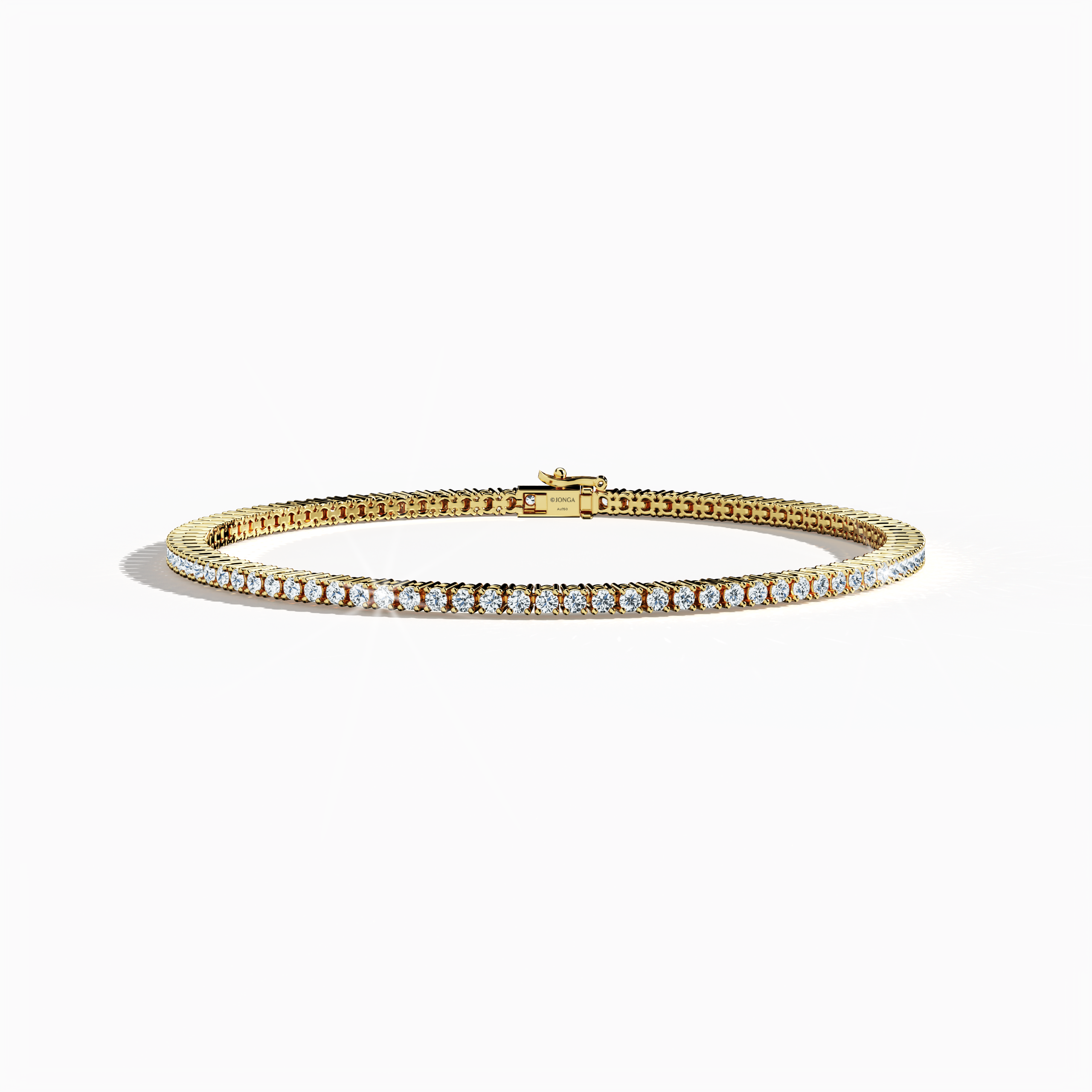 Captured in a refined sleeping front top view, this exquisite 2-carat diamond tennis bracelet in radiant жёлтое золото—also known as golden gold or aurum‑hued gold—exemplifies outstanding fine Украшения/jewellry design. The unbroken row of dazzling diamonds, set in a timeless pattern, is often described as a diamond wristband, diamond cuff, or luxurious arm candy. Merging exceptional craftsmanship with modern elegance, this luxury accessory radiates international allure and sophisticated charm.