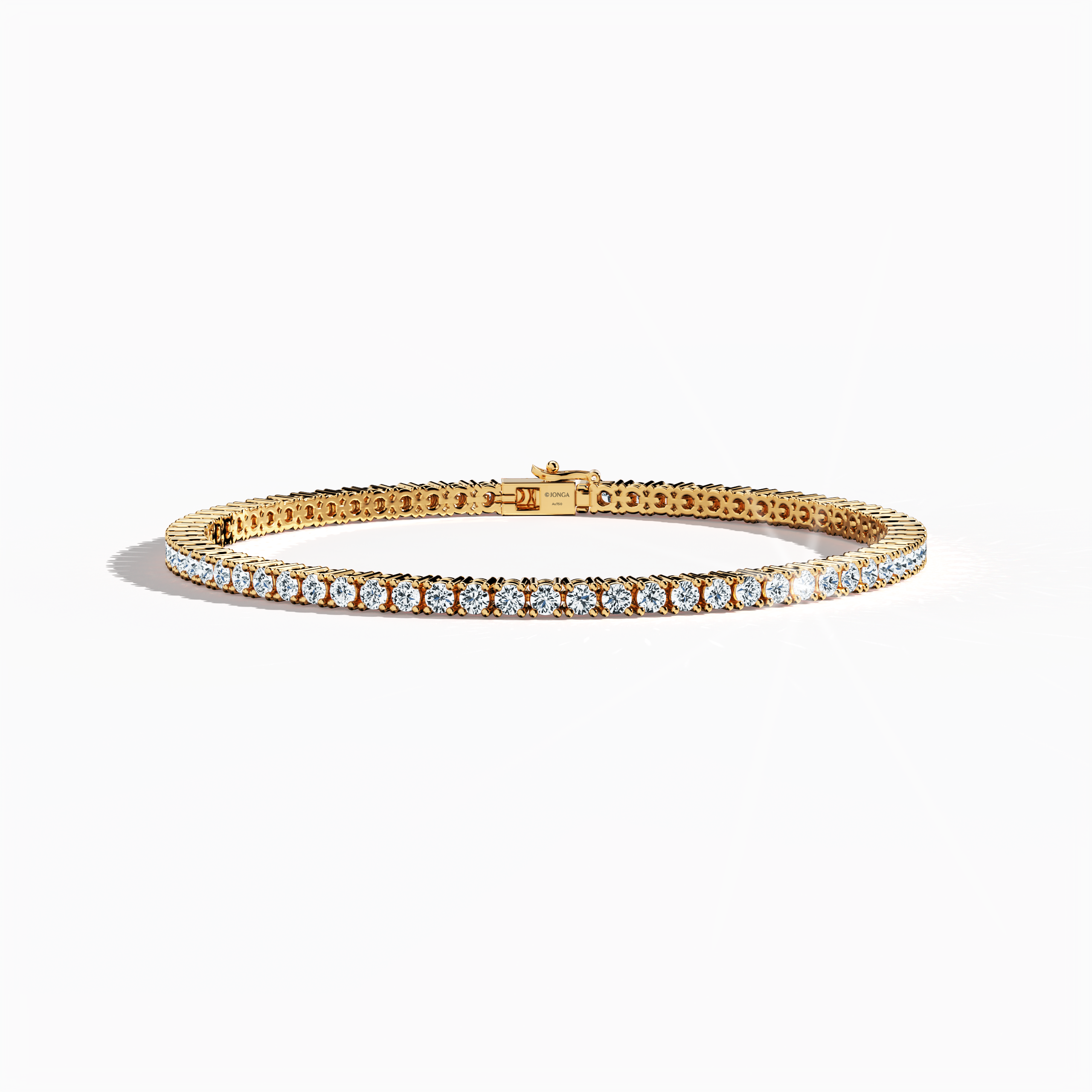 In a sleeping front top view, this 4 carat бриллиант tennis браслет in розовое золото (alternatively known as pink gold or red gold) radiates warmth through its continuous band of prong-set круг brilliant бриллианты. Also described as a tennis браслет, line браслет, eternity браслет, river браслет, or inline браслет, its refined four‐prong design accentuates each бриллиант’s fiery brilliance for both chic events and everyday luxury. Keywords: бриллиант tennis браслет, 4 carat, розовое золото, fine jewelry.