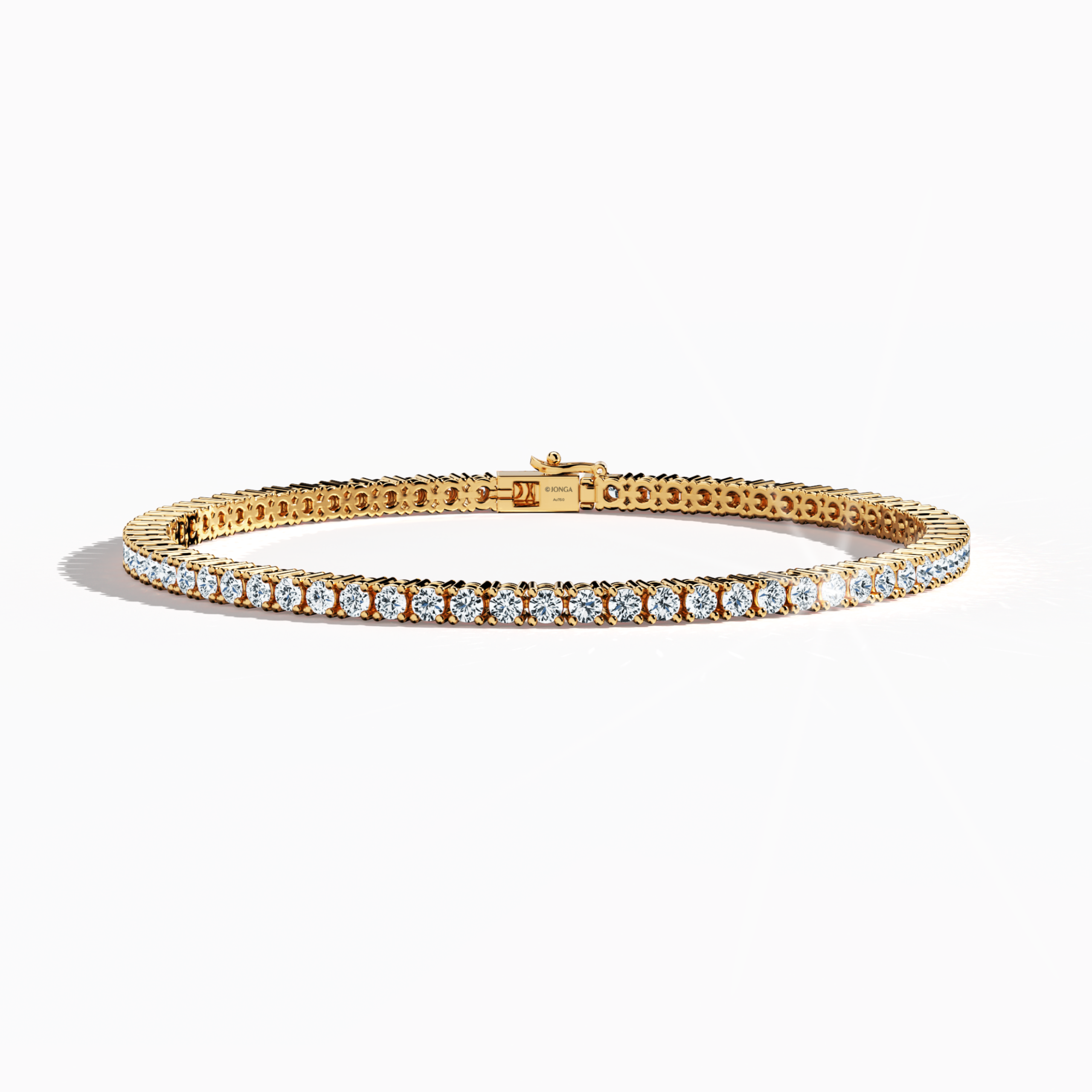In a sleeping front top view, this 4 carat бриллиант tennis браслет in розовое золото (alternatively known as pink gold or red gold) radiates warmth through its continuous band of prong-set круг brilliant бриллианты. Also described as a tennis браслет, line браслет, eternity браслет, river браслет, or inline браслет, its refined four‐prong design accentuates each бриллиант’s fiery brilliance for both chic events and everyday luxury. Keywords: бриллиант tennis браслет, 4 carat, розовое золото, fine jewelry.