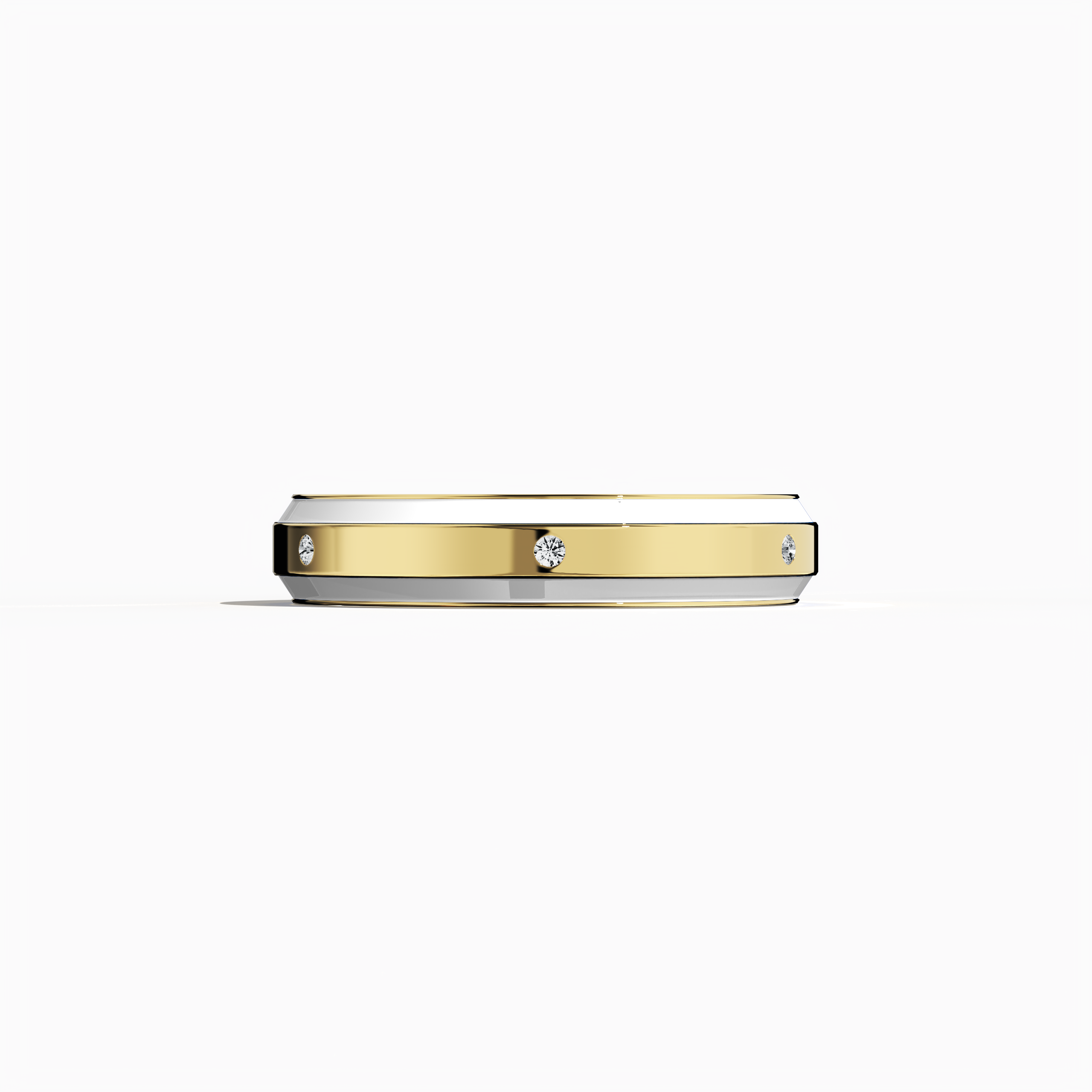From a soft sleeping front view, this six diamond enamel ring in жёлтое золото with white enamel displays a sleek band with six set diamonds (up to 0.05 carat). Its glossy finish and expert craftsmanship showcase modern artistry and luxury. Known as Elegant Fusion, Modern Radiance, Timeless Chic, Luxe Harmony, Classic Splendor, and Contemporary Brilliance—and using gold terms like aurum and oro—this design exudes refined precision. Keywords: luxury, art, chic.