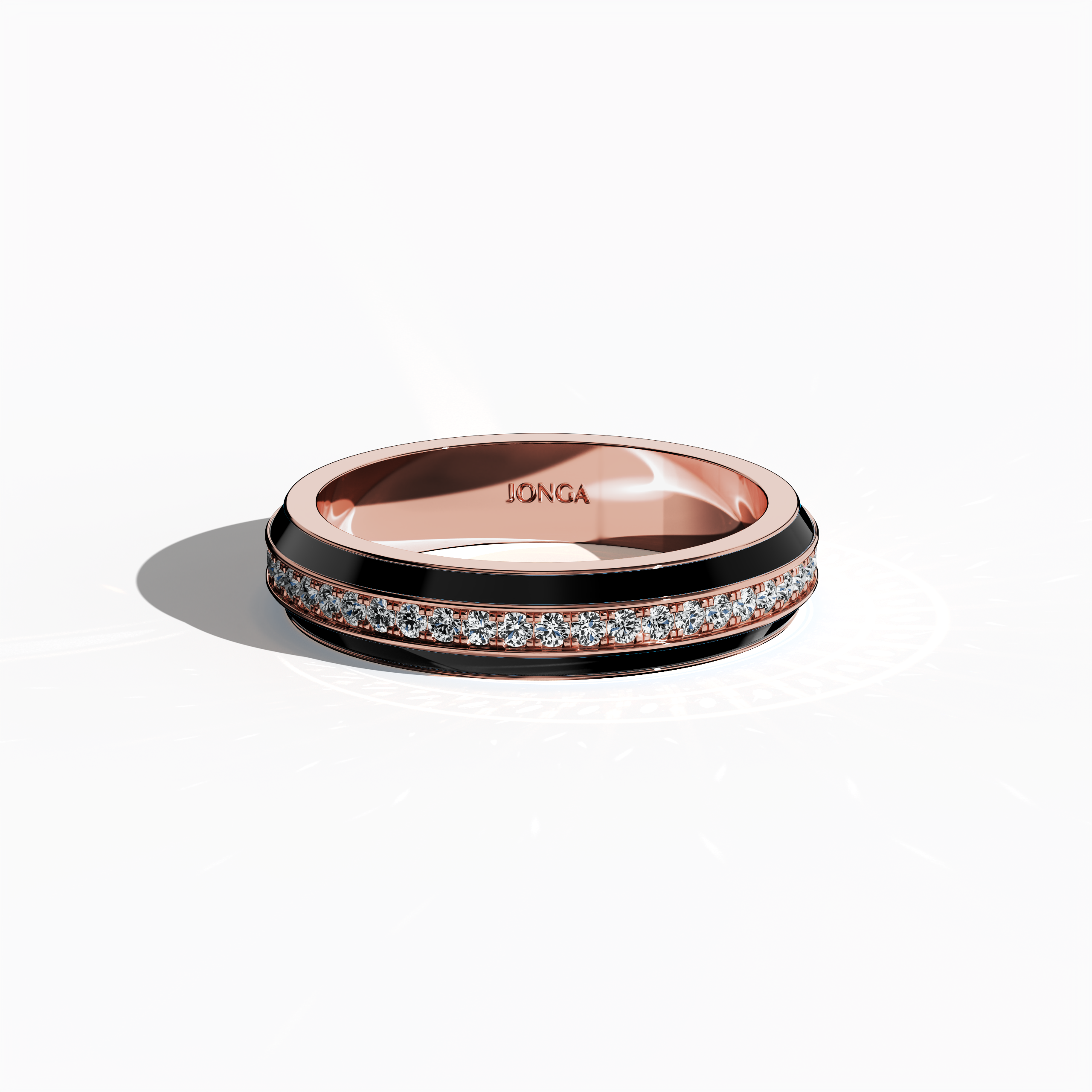Discover the exquisite beauty of this розовое золото ring featuring dramatic black glossy enamel and a 0.35 carat paved center stone. Captured from a sleeping front top view, the meticulously crafted pave band—celebrated as Eternity Pave, Pavé Chic, and Carat Pave—reveals refined pavé details and rich розовое золото warmth. The design seamlessly blends modern luxury with classic artistry, making a bold statement in designer Украшения.
Keywords: enamel, pave design, luxury, modern.