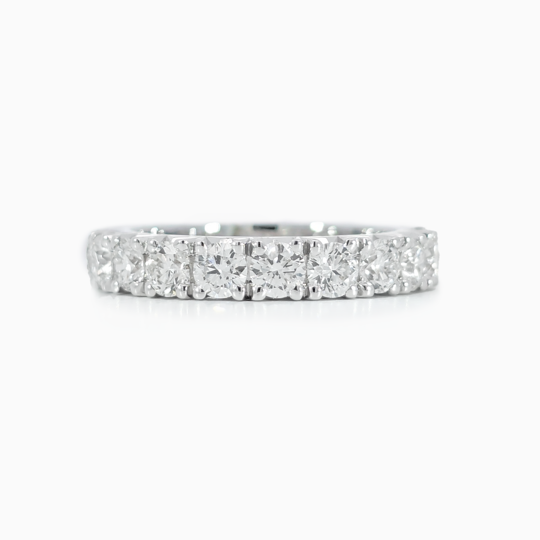 Round Eternity Band - Fishtail Setting