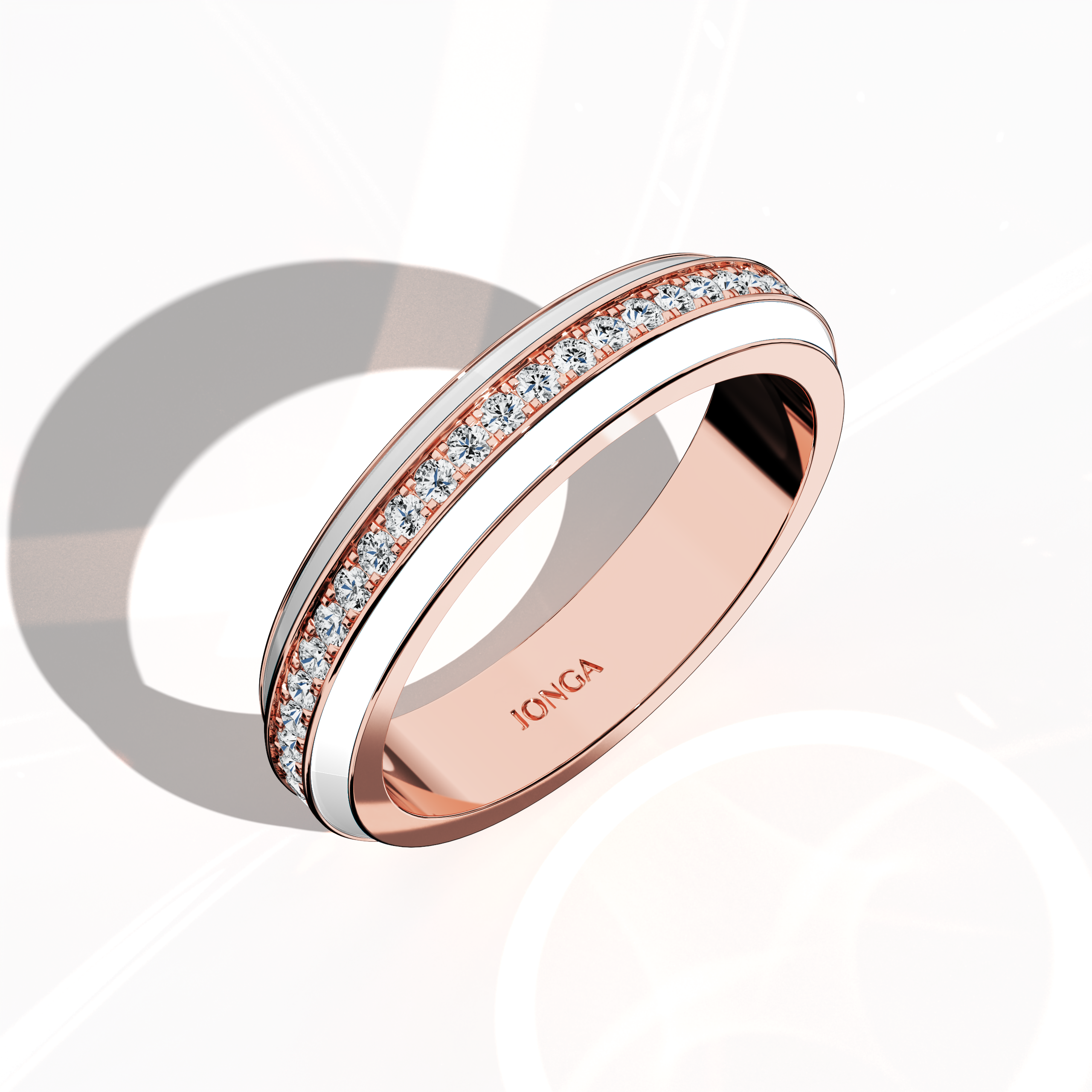 Admire the refined profile of this розовое золото ring with luminous white glossy enamel and a captivating 0.35 carat paved center stone. Set in an exquisite pave band—termed Eternity Pave, Pavé Chic, and Carat Pave—its intricate pavé detailing is brilliantly captured from a standing front top side view. The balanced interplay of warm розовое золото and radiant white enamel exudes modern luxury, timeless elegance, and exceptional designer craftsmanship.
Keywords: enamel, pave, luxury, designer.