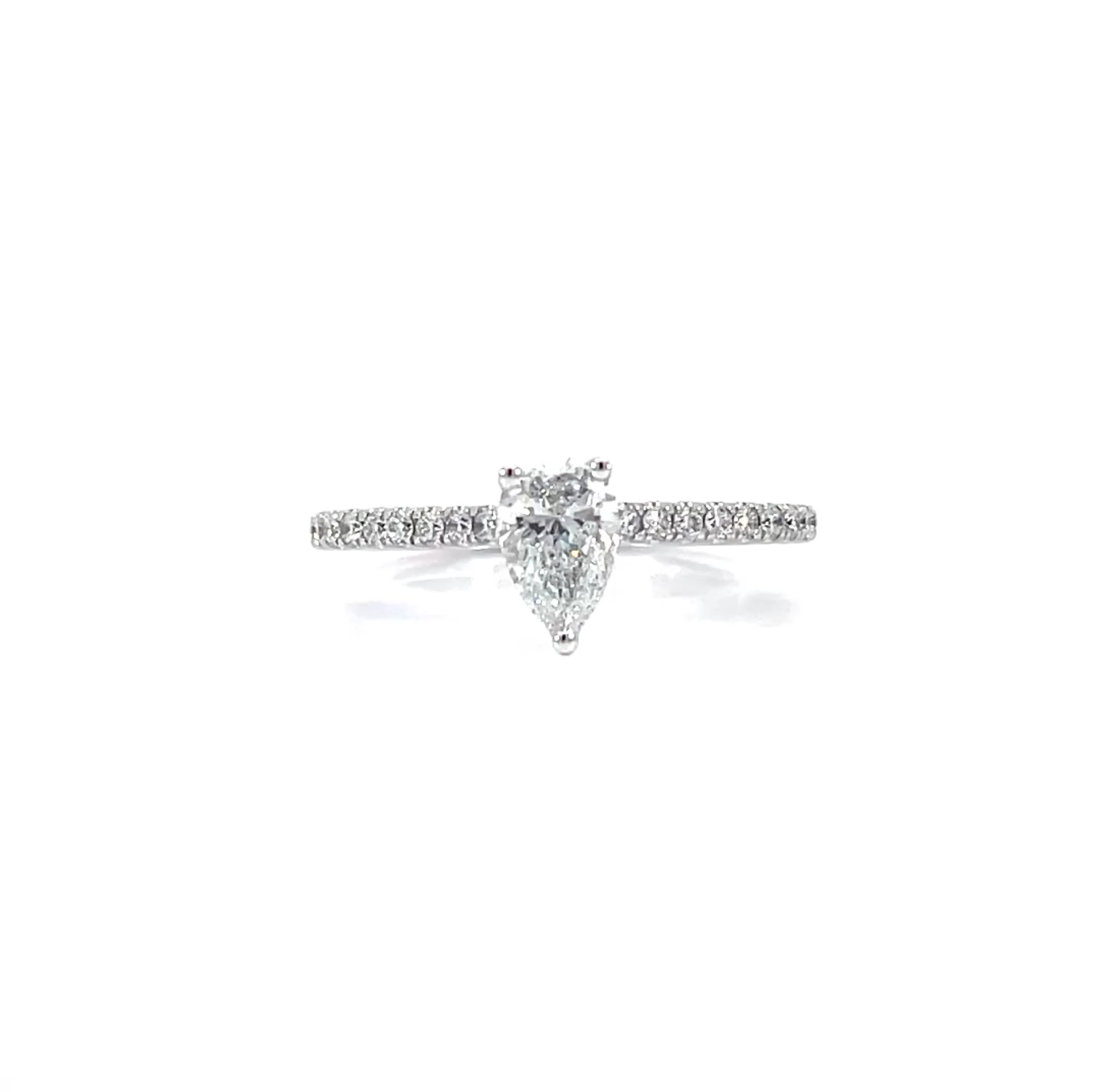 Pear Pave Ring
